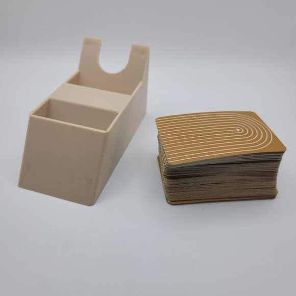 1964 Probe Game Replacement Brown Cards 96 Piece Set Plastic Holder Vintage - Picture 5 of 5